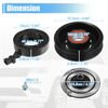 Pack (1) AC Compressor Clutch Replace for Jeep Grand Cherokee 3.6L 2011-2016