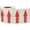 Removable Document Arrow Labels Red Transparent 1 x 2 Inch 500 Total Stickers