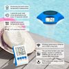 Solar Wireless Pool Thermometer, Digital Floating Thermometer, IPX8 for Hot Tub