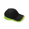 Beechfield B171 Teamwear Competition Cap - Black/Yellow