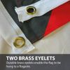 NWFlags Kuwait Flag 3ft x 2ft 75d Premium Polyester Suitable For Flagpoles | Strong Polyester 3x2 foot material flag with Eyelets