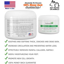  PurOrganica Urea 20% Healing Cream 4 oz - Best Callus