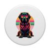 Retro Sunset Sunglasses Flat-Coated Retriever Flatcoat PopSockets Standard PopGrip