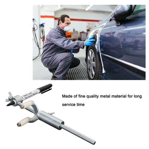 Shkalacar Adjustable Car Wheel Eyebrow Mark Scraper, Scriber Sheet Metal Dent Repairing Tool Car Wheel Eyebrow Rib Line Shaping Adjustable Portable Professional Car Repairing Scriber