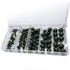 Set: 100 Premium Rubber Beads Assorted Beads Free Petri Heil. Sticker.