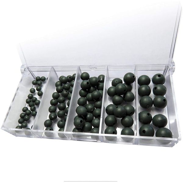 Set: 100 Premium Rubber Beads Assorted Beads Free Petri Heil. Sticker.