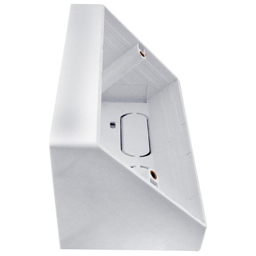 CLEVER LITTLE BOX CONEC2, ANGLED SURFACE BACKBOX, 2 GANG