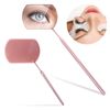 Sibba Square Lash Mirror Potable Eyelash Extensions Applicator Supplies 1 Piece Stainless Detachable False Eyelashes Mirror Multi-functional Mouth Examination Mirror Eye Make-up Tools (1 PC Rose Gold)