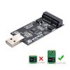 NFHK Mini PCI-E mSATA to USB2.0 External SSD PCBA Converter Adapter Pen Driver Card (No Case)