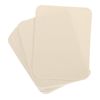 uxcell 20 Cream Fabric Iron-On Patches, 4.1" x 3.0", Rectangular, Plain, Patches, Fabric Patch