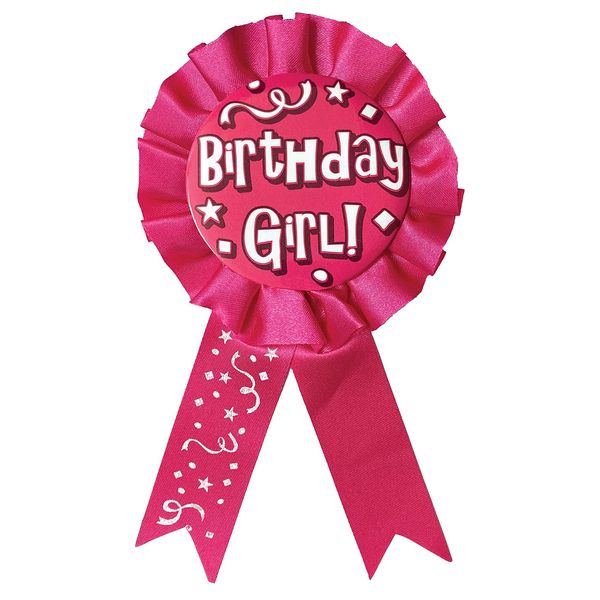 Beistle Birthday Girl! Award Ribbon