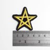 Ezy-Life 5 Point Star Pentagram 3 Pcs Sew-On Embroidered Patch Applique