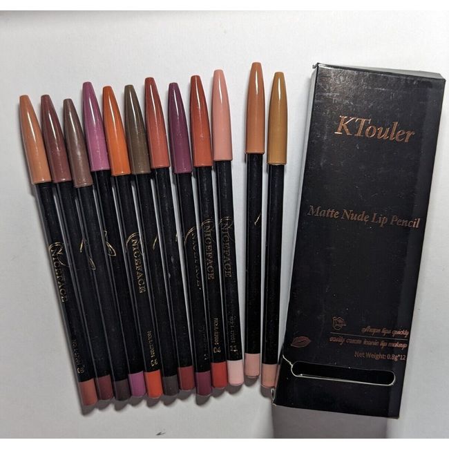 12 Colors of Lip Liner Pencil Matte Lipstick Nude Lip Lipliner