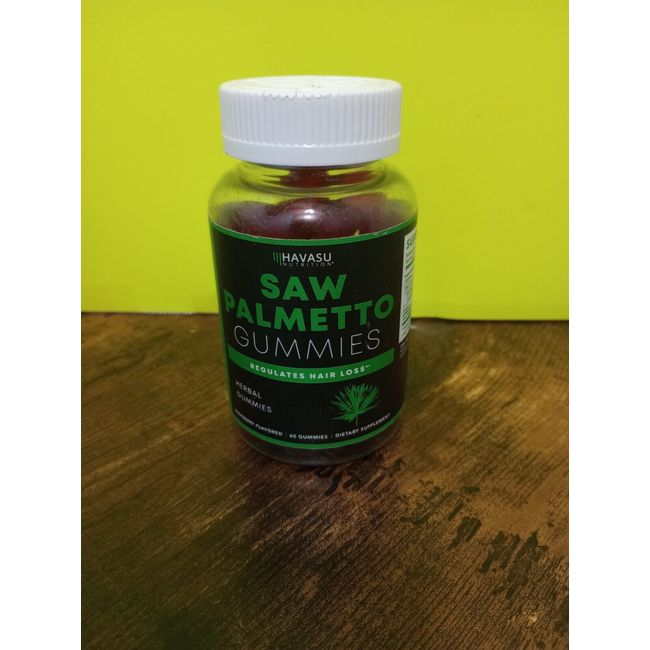 1 X Havasu Nutrition, Saw Palmetto Gummies, Raspberry, 60 Gummies