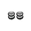 Acrylic Gauges 8G, Expander Stretcher Piercings for Men Ears 2PCS Transparent Solid Cylinder with String