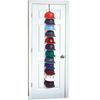 Perfect Curve Baseball Cap Rack Organizer System– 36 Caps Hold, 12 clips, Black