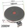 First4spares 2000Watt Solid Hotplate Heating Element for Beko Hobs/Cookers (180mm/8mm)