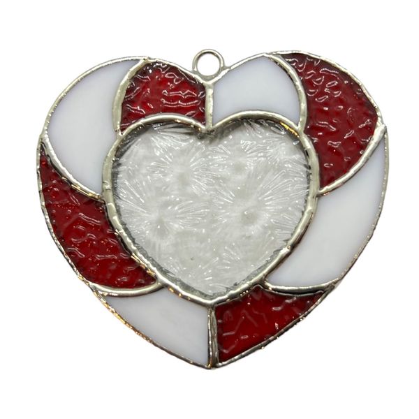 Switchables Glass Cover: Candy Cane Heart