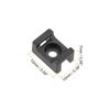 Rebower Cable Band Base Saddle Clip Manager [Keep Wire Clean] - Nylon / 3.5mm / Black / 50pcs