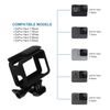 micros2u Frame Mount Compatible with GoPro Hero 7/6/5/(2018) Black Action Camera Top Open Protective Housing Case with Quick Release Bracket