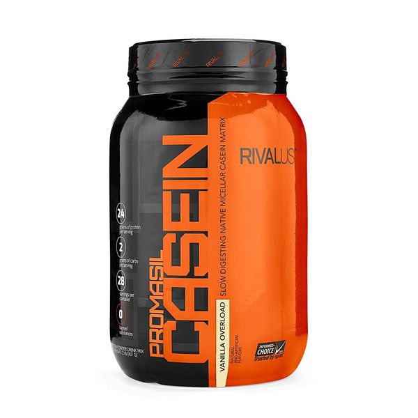 Rivalus Promasil Casein Vanilla Overload, 907g, 1ea