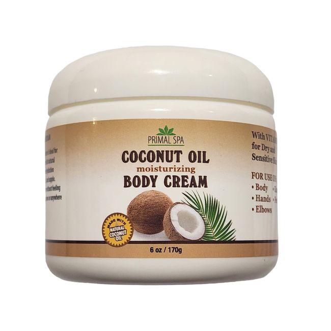 Coconut Oil Body Moisturizing Cream Moisturizer Body Cram 6oz