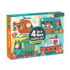 Mudpuppy Transportation 4-in-A-Box Puzzle Set, 12