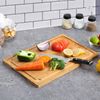Extra Large Cutting Board, 17.6" Bamboo Cutting Boards for Kitchen with Juice...