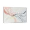 Pink Wall Art Abstract Wall Decor Blush Pink and Gray Canvas Artwork Modern Water Flow Shape Pictures Hand Painted Oil Paintings Large Framed Art for Living Room Bedroom Office 36" x 24"