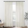 Extra Wide Curtains 70 in Width for 60 & 72 Inch Window,Pleated Back Tab Linen S