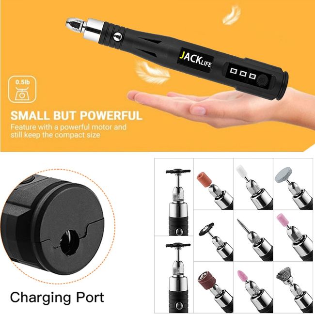 Mini Drill Rotary Tool Electric Grinder Machine Cordless Charging Engraving  Pen