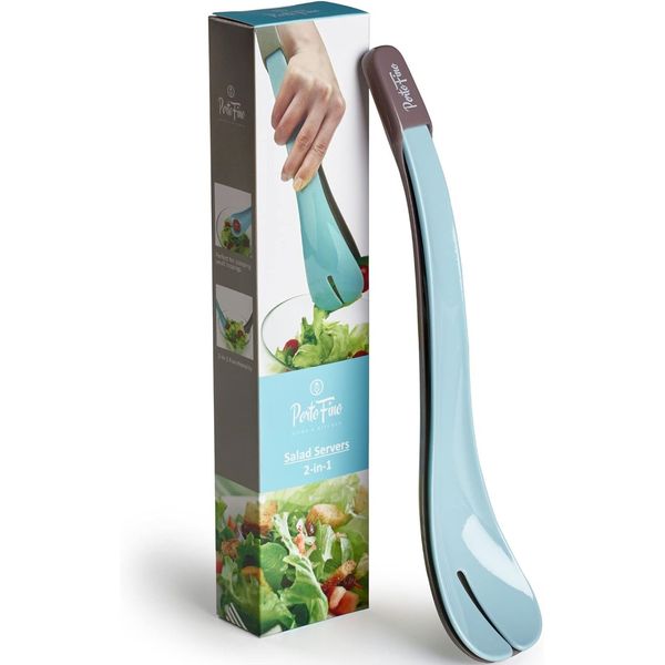 Salad Tongs for Serving - Utensils - Tosser Teal 