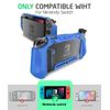 Mumba Dockable Case for Nintendo Switch, [Blade Series] TPU Grip Protective Cover Case Compatible with Nintendo Switch Console and Joy-Con Controller (Navy)