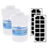 Fits GE MWF Comparable Refrigerator Water & Air Filter Combo by Tier1 2 Pac