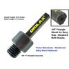 Drilax Core Drill Bit Arbor Adapter for Threaded Diamond Hole Saw 3/8" Triangle 