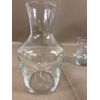 Rossvar Hand Painted Cream Swirl Design Carafe Set