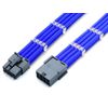 Shakmods 8 Pin PCIE GPU Sleeved Extension Cable 30cm + 2 Cable Combs (Black & White)