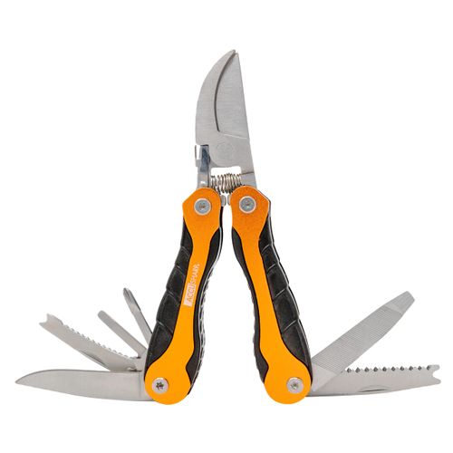 AccuSharp Sportsman's 11-in-1 Multitool with H& Pruner/Clippers, Portable, Foldable & Compact Multipurpose Tool Shear for Outdoor Use, Gardening, Hunting, Fishing, Hiking, Survival & Camping
