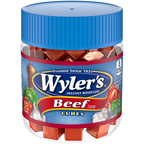 Wyler's Beef Instant Bouillon Cubes Jar, 3.25 OZ