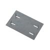 BPC Fixings Galvanised Safe Plate 10-Piece Set, 90 mm Length x 54 mm Width, Silver