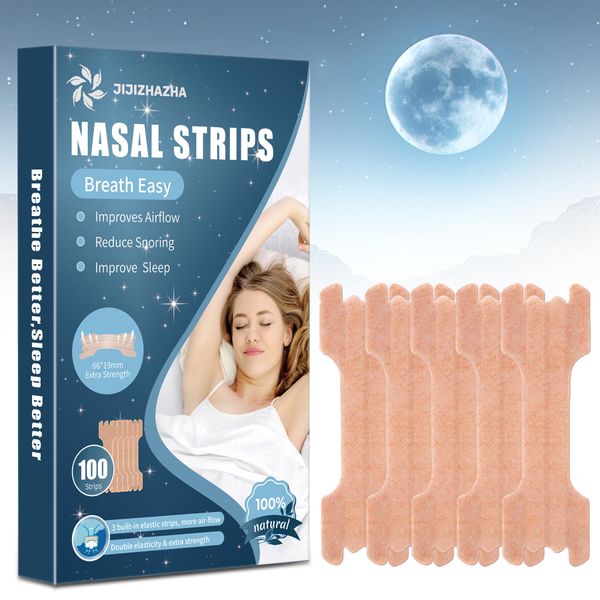 200 Counts Nasal Strips to Stop Snoring，Anti Snoring Nasal Strips，Nose Strips for Breathing,Improved Airflow，Reduction Snoring,Breathe Right Extra Strength Nasal Strips.