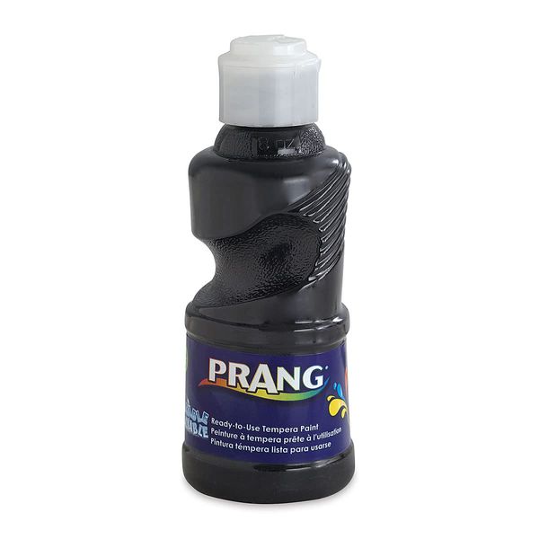 Prang DIXX10809 8 oz Ready to Use Washable Tempera Paint Black