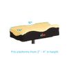 NOVA Medical Products Universal Knee Scooter Pad Cover, Thick Padded Fleece Faux Sheepskin Cushion Top, Easy to Fit & Secure on Most Knee Scooters & Knee Walkers, Washable, Beige
