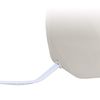 Simple Designs LT2060-WHT Geometric Concrete Table Lamp, White