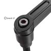 sourcing map M6 x 50mm Handle Adjustable Clamping Lever Thread Push Button Ratchet Male Threaded Stud Knobs Rotating Screw Handles Bolts with Locking Lever Black 2pcs