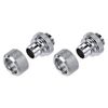 sourcing map Hose Fitting Quick Connector Set G1/4 20x22mm for Water Cooling System Silver 2pcs