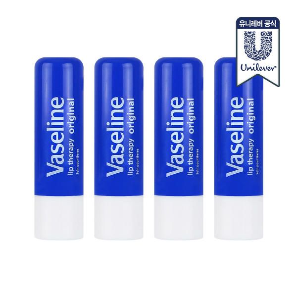 Vaseline Lip Therapy 4.8g x 4 Original