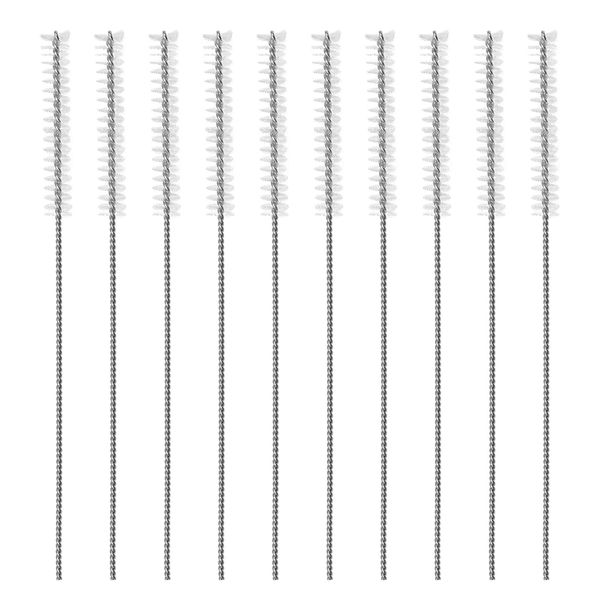 SG Store 10Pcs 2.5mm Hearing Aid Tube Brush Hearing Aid Cleanings Kits Aid Vent Brush for Cleanings Dredging Ventilation Hole Sound Guide Tube 60mm Length