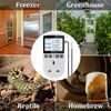KETOTEK Temperature Controller Thermostat Plug Socket 220V with LCD Backlight, Digital Thermostatic Plug with 3m Sensor Probe, Heating Cooling Temperature Switch