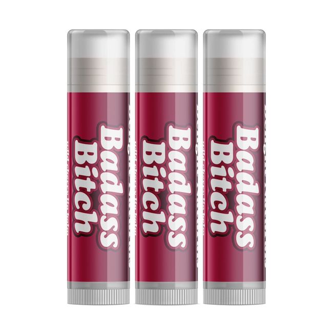 Delight Naturals - Delightfully Rude - "Badass B" Lip Balm - Set of Three